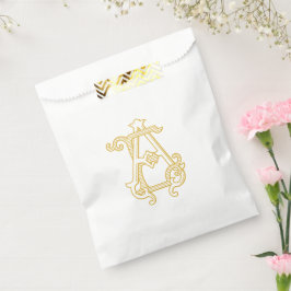 BEWERKBARE KLEUREN EA Monogram EA Logo Favor Bag Bedankzakje