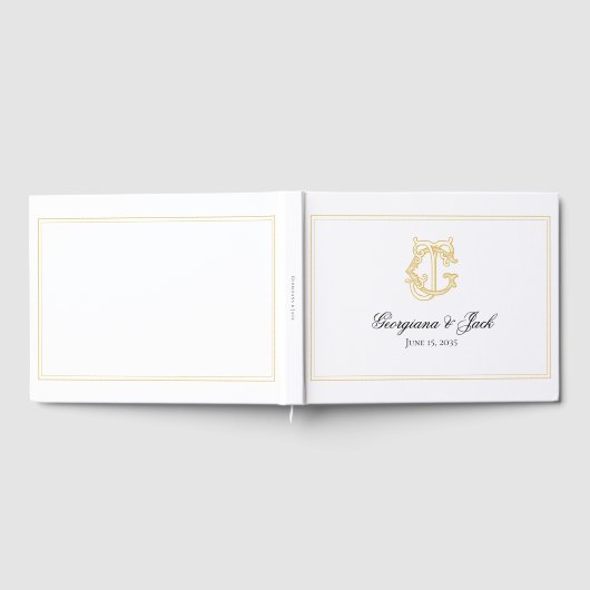 BEWERKBARE KLEUREN GJ Monogram JG Monogram Gastenb Gastenboek (Volledig)