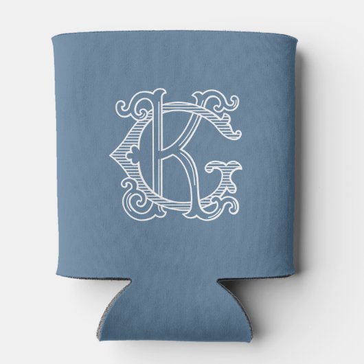 BEWERKBARE KLEUREN GK Monogram KG Monogram Gezelli Blikjeskoeler (Achterkant)