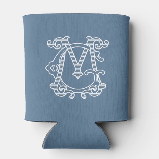 BEWERKBARE KLEUREN GM Monogram MG Monogram Gezelli Blikjeskoeler (Achterkant)