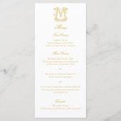 BEWERKBARE KLEUREN MC Monogram CM Monogram Menu (Voorkant)