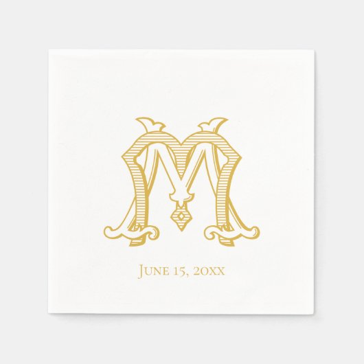 BEWERKBARE KLEUREN MM Monogram MM Logo-servetten Servet (Voorkant)