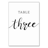 Bewerkbare kleuren Schattige hart script drie brui Kaart (Achterkant)