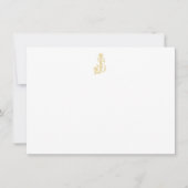 BEWERKBARE KLEUREN SJ Monogram JS Monogram Notecar Notitiekaartje (Voorkant)