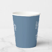 BEWERKBARE KLEUREN TJ Monogram JT Monogram Cups Papieren Bekers (Rechts)