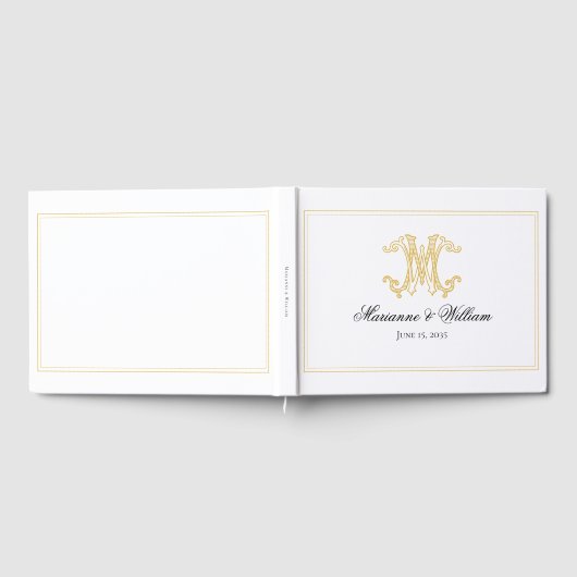 BEWERKBARE KLEUREN WM Monogram MW Monogram Gastboe Gastenboek (Volledig)