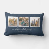 Bewerkbare Kleurnaam Calligrafie Foto Collage Kussen (Voorkant)