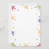 Bewerkbare Kleurrijke Slime Feest Uitnodiging Temp (Achterkant)