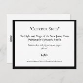 Bewerkbare kunsttentoonstelling Display Kaarten Ar (Voorkant / Achterkant)