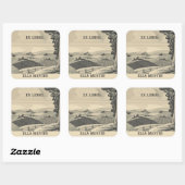 Bewerkbare landbouwgrond Bookplate Sticker (Vel)