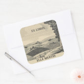 Bewerkbare landbouwgrond Bookplate Sticker (Envelop)