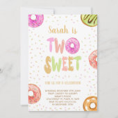 Bewerkbare lichte pastel 2e verjaardag Uitnodigen Kaart (Voorkant)