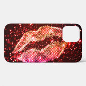 Bewerkbare lippenillustratie: eenvoudig grafisch o Case-Mate iPhone case (Achterkant (horizontaal))