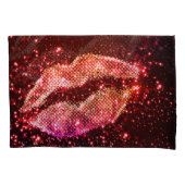 Bewerkbare lippenillustratie: eenvoudig grafisch o kussensloop (Voorkant)