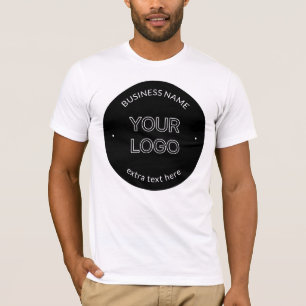 Bewerkbare Logo Vervanging & Bedrijfsnaam Zwart T-shirt
