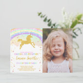 Bewerkbare Magical Party Kaart (Staand voorkant)