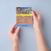 Bewerkbare makelaar in onroerend goed flyer (Hand)