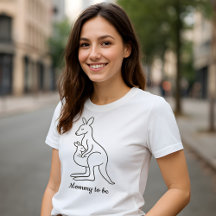 Bewerkbare mama om kangoeroe t-shirt ontwerp te zi