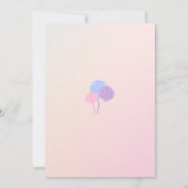 Bewerkbare Mermaid verjaardagsuitnodiging Kaart (Achterkant)