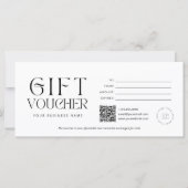 Bewerkbare moderne cadeaubon template (Voorkant)