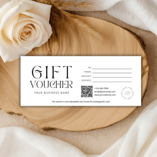 Bewerkbare moderne cadeaubon template