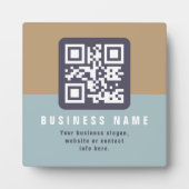 Bewerkbare moderne QR-code Sjabloon | Kleuren gede Fotoplaat (Voorkant)