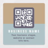 Bewerkbare moderne QR-code Sjabloon | Kleuren gede Labels (Design 1)