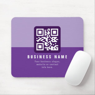 Bewerkbare moderne QR-code sjabloon Paarsen Muismat