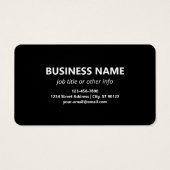 Bewerkbare moderne QR-code | Zwart wit of elke kle Visitekaartje (Achterkant)