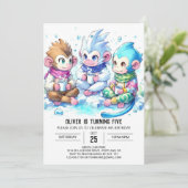 Bewerkbare Monkey Birthday Kaart (Staand voorkant)