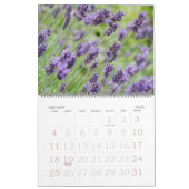 Bewerkbare mooie lavendel kalender (Jan 2026)