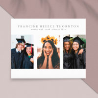 Bewerkbare Multi Photo High School Afstudeerder Aa