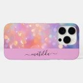 BEWERKBARE naam sprankelende Bokeh kleurrijke pris Case-Mate iPhone Case (Achterkant (horizontaal))