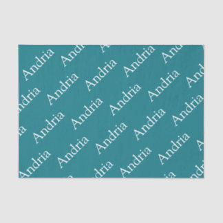 Bewerkbare naam tegelmonogram tissuepapier