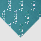 Bewerkbare naam tegelmonogram tissuepapier (Detail)