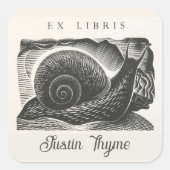 Bewerkbare  nagelplaat vierkante sticker (Voorkant)