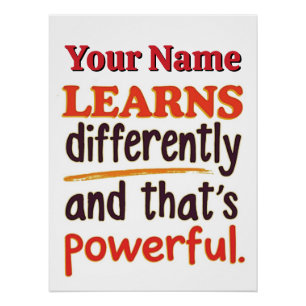 Bewerkbare Neurodiversiteit Quote voor studenten Perfect Poster