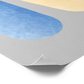 Bewerkbare neutrale teddybeer poster (Hoek)