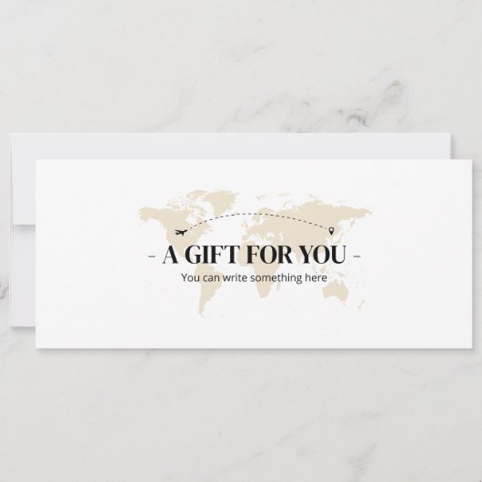 Bewerkbare New York Boarding Pass Vliegticket Kaart (Achterkant)