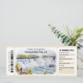 Bewerkbare Niagara Herfsten Ticket Trip Kaart (Staand voorkant)