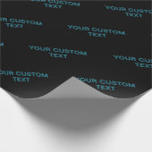 Bewerkbare omlijnde belettering met slagschaduw cadeaupapier (Hoek)