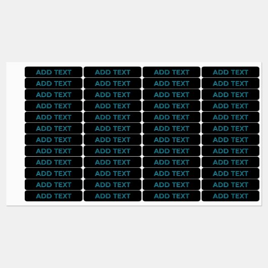 Bewerkbare omlijnde belettering met slagschaduw labels (Vel)