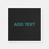 Bewerkbare omlijnde belettering met slagschaduw servet (Voorkant)