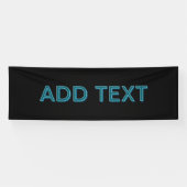 Bewerkbare omlijnde belettering met slagschaduw spandoek (Horizontaal)