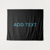 Bewerkbare omlijnde belettering met slagschaduw wandkleed (Voorkant (horizontaal))