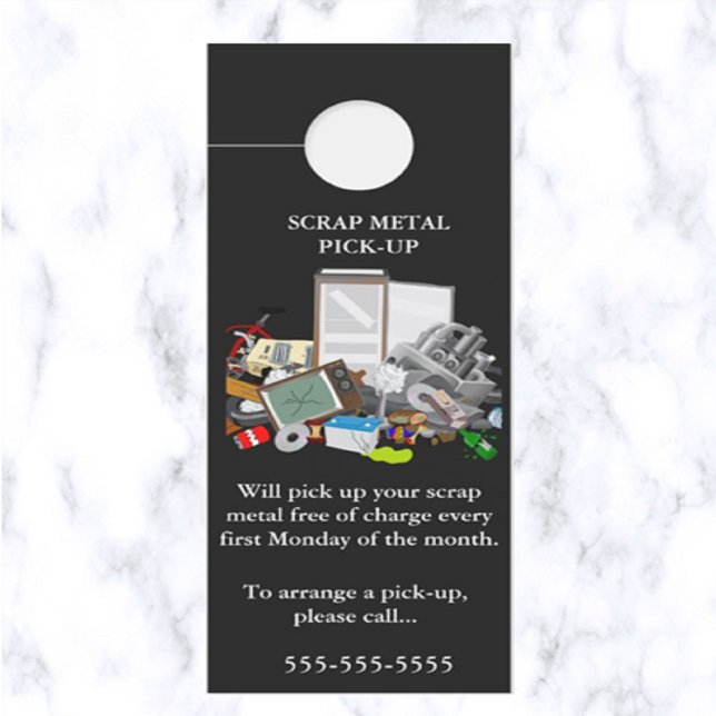 Bewerkbare ophaling van schroot (Creator heeft geüpload)