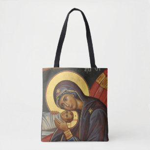 Bewerkbare Orthodoxe Icoon, Theotokos en Christ Ch Draagtas