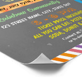 Bewerkbare ouders avond uit school sjabloon poster (Hoek)