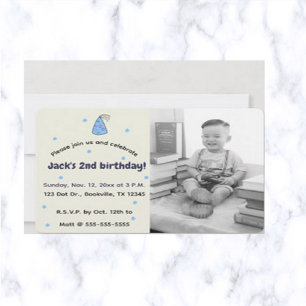 Bewerkbare Pastel Stippen en Party Pet Foto Verjaa Kaart