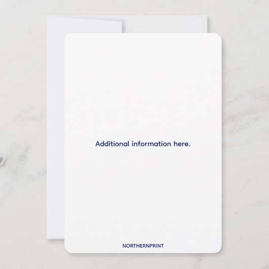 Bewerkbare Patriottische Viering van 4 juli met Ad Kaart (Achterkant)